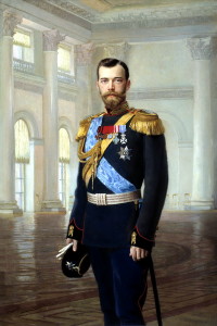 Nikolaus II. auf einem Gemälde von Ernst Friedrich von Liphart